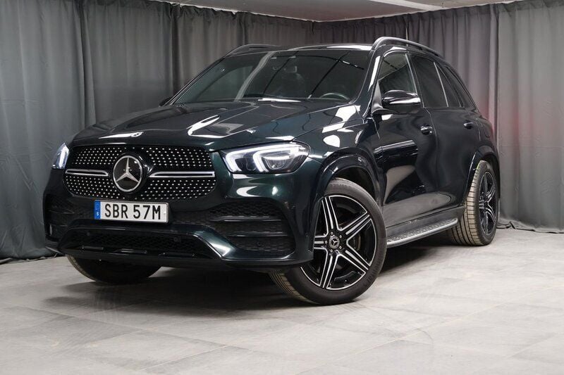 Grön Begagnad 2022 Mercedes GLE350e AMG SUV | 649 000 kr (Marknadspris) - Bild 1/4
