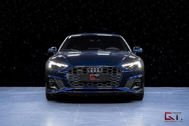 Begagnad Audi A5 Sportback S-Line 245 HK (180 kW) 2020 Navarra blue metallic Halvkombi