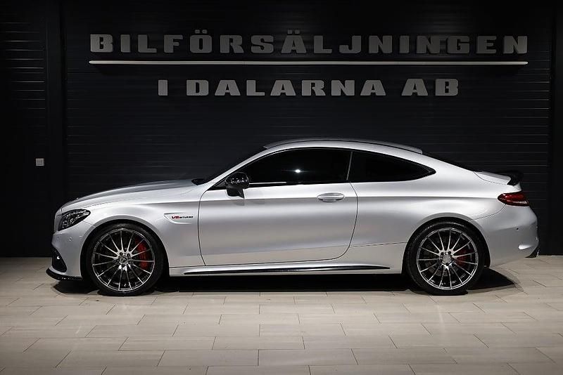 Begagnad Mercedes C63S AMG AMG 510 HK (375 kW) 2017 Svart Sportkupé