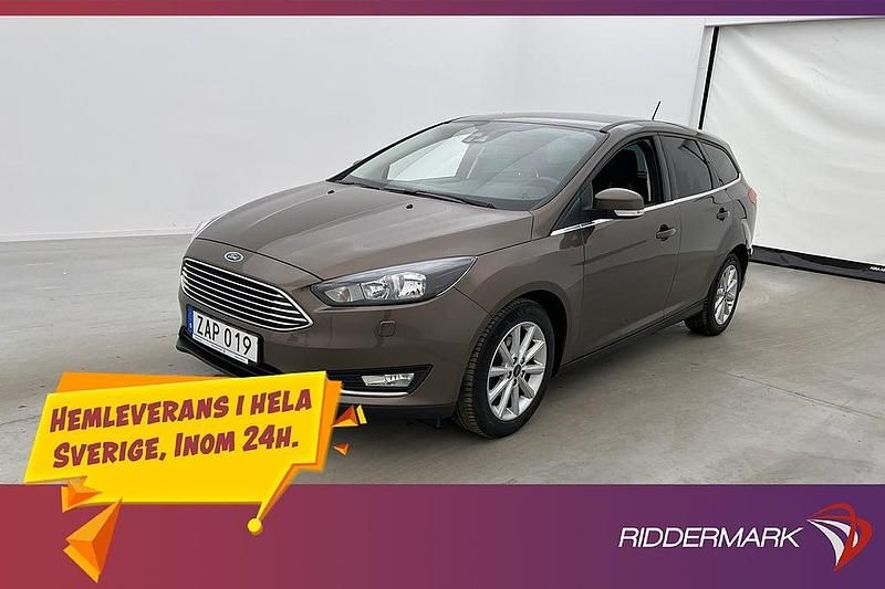 Begagnad Ford Focus Titanium 101 HK (74 kW) 2017 Brun Kombi