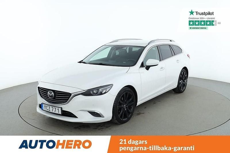 Vit Begagnad 2015 Mazda 6 Kombi | 149 000 kr (Marknadspris) - Bild 1/4