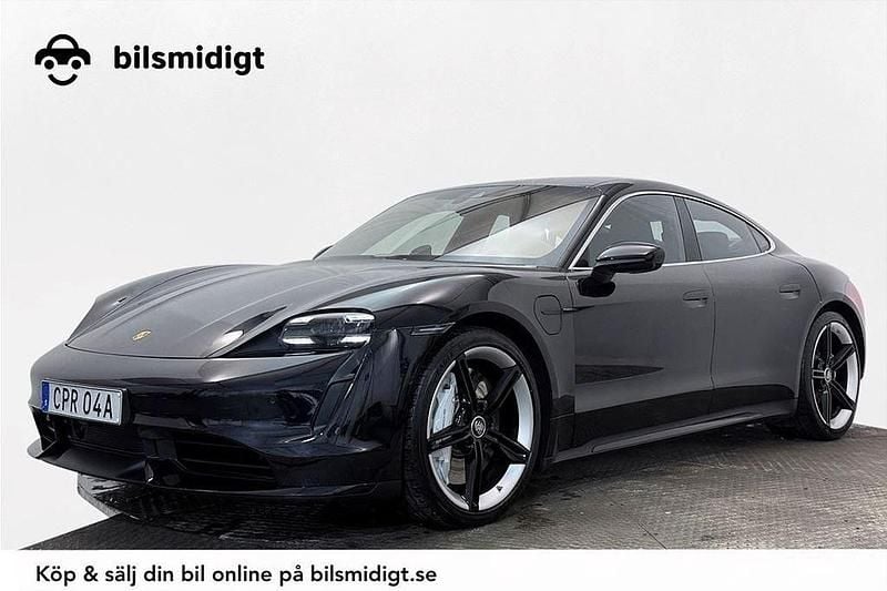 Svart Begagnad 2020 Porsche Taycan Turbo Sport Sedan | 994 900 kr - Bild 1/3