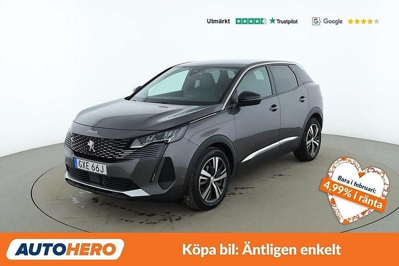Begagnad Peugeot 3008 Allure 132 HK (97 kW) 2022 Grå SUV
