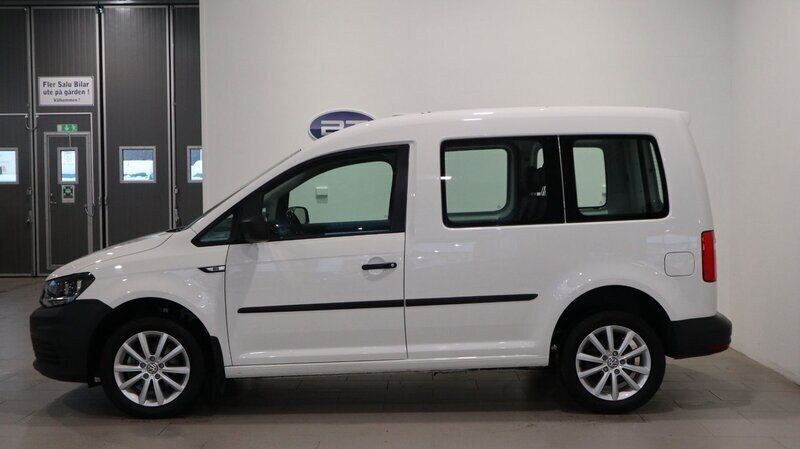 Begagnad VW Caddy Life 85 HK (62 kW) 2017 Vit Minibuss