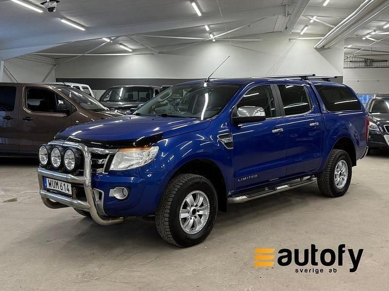 Blå Begagnad 2014 Ford Ranger Limited Pickup | 128 900 kr (Marknadspris) - Bild 1/4
