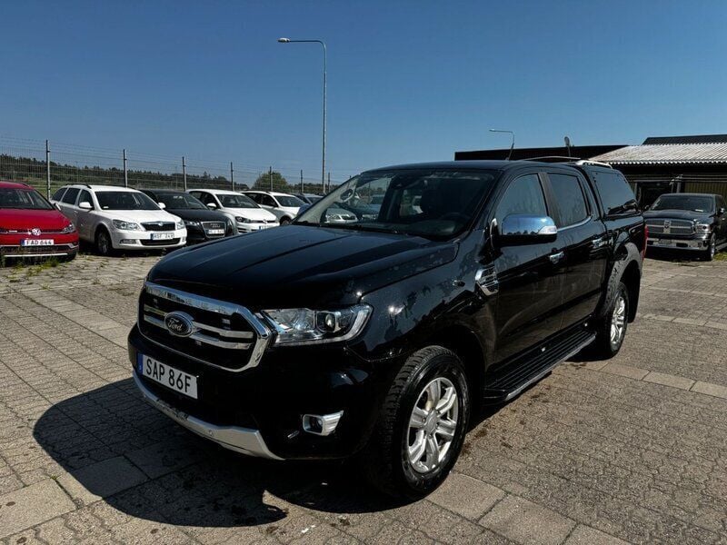 Svart Begagnad 2021 Ford Ranger Wildtrack Pickup | 299 900 kr - Bild 1/4