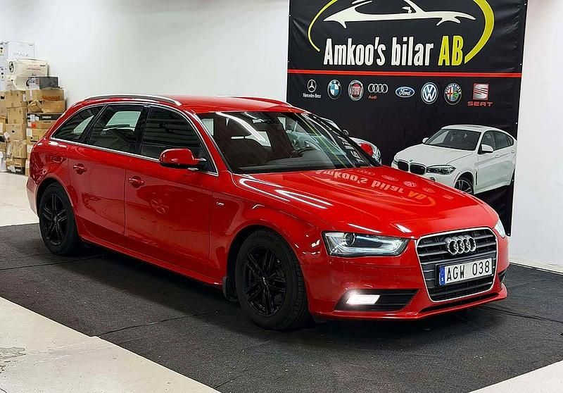 Begagnad Audi A4 S-Line 170 HK (125 kW) 2012 Röd Kombi
