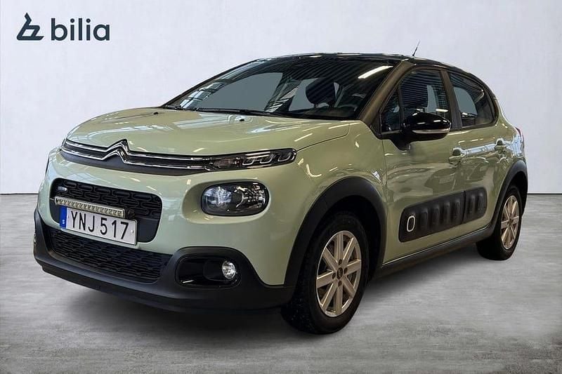 Grön Begagnad 2017 Citroën C3 Feel Halvkombi | 89 900 kr (Marknadspris) - Bild 1/3