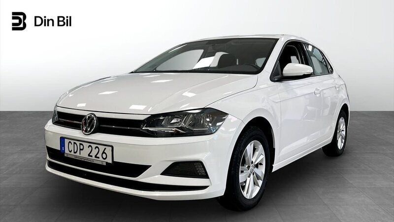 Vit Begagnad 2018 VW Polo Halvkombi | 144 900 kr (Marknadspris) - Bild 1/4