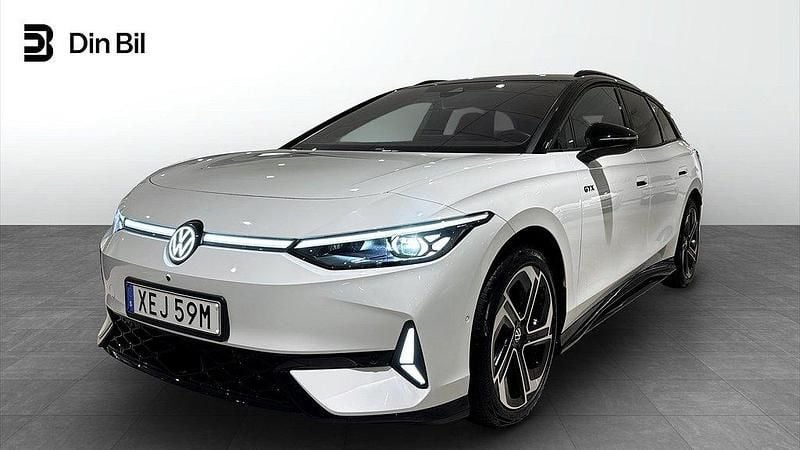 Vit (glacier white metallic bl) Begagnad 2024 VW ID.7 GTX Sedan | 589 900 kr (Marknadspris) - Bild 1/4