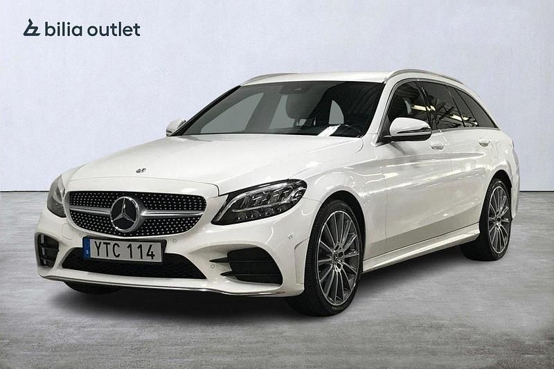Vit Begagnad 2018 Mercedes C220 AMG Kombi | 269 900 kr (Marknadspris) - Bild 1/4
