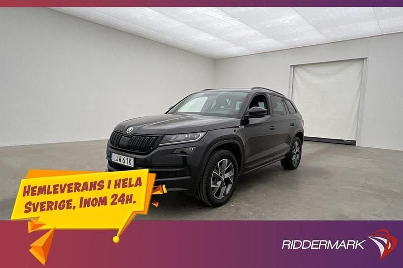 Svart Begagnad 2020 Skoda Kodiaq SportLine SUV | 324 800 kr (Bra pris) - Bild 1/3