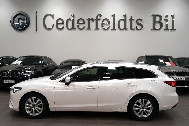 Vit Begagnad 2016 Mazda 6 Optimum Kombi | 179 900 kr (Marknadspris) - Bild 1/4