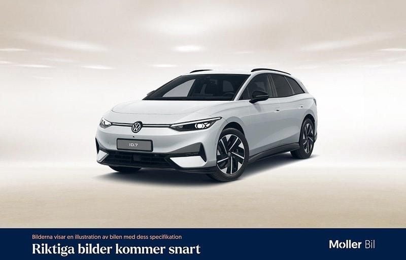 Vit (glacier white metallic) Begagnad 2025 VW ID.7 Pro Sedan | 524 900 kr (Superpris) - Bild 1/4