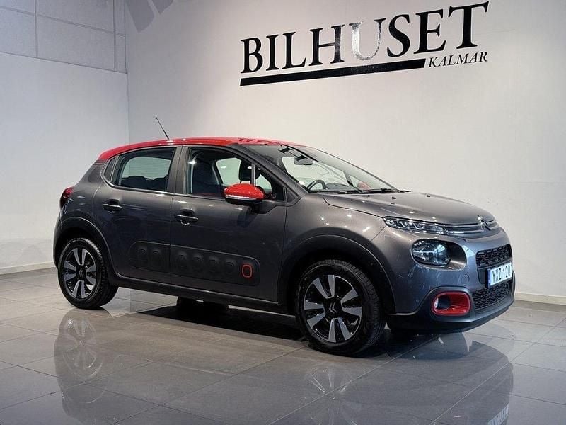 Grå Begagnad 2017 Citroën C3 Halvkombi | 79 900 kr (Marknadspris) - Bild 1/4