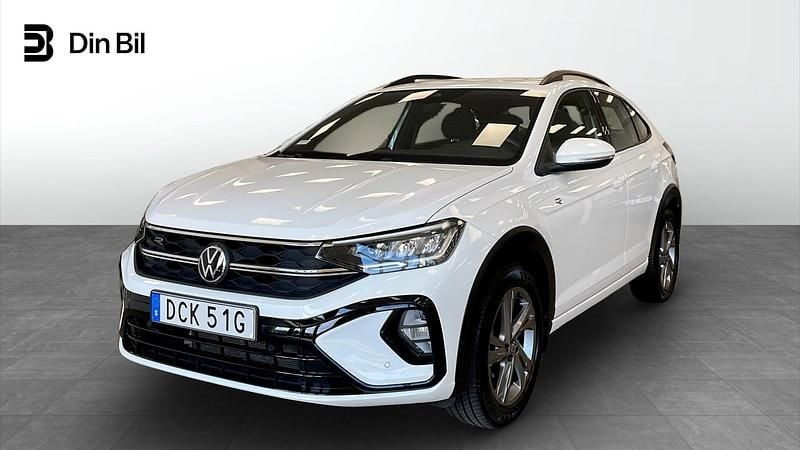 Vit Begagnad 2024 VW Taigo R-line SUV | 259 800 kr (Bra pris) - Bild 1/4