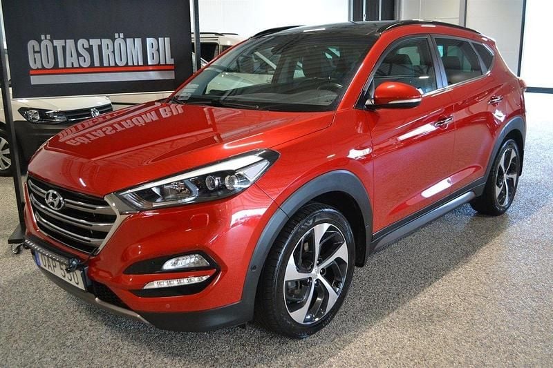 Röd Begagnad 2016 Hyundai Tucson Premium SUV | 179 000 kr (Marknadspris) - Bild 1/4
