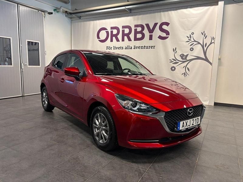 Röd Begagnad 2020 Mazda 2 Vision Halvkombi | 183 800 kr (Marknadspris) - Bild 1/4