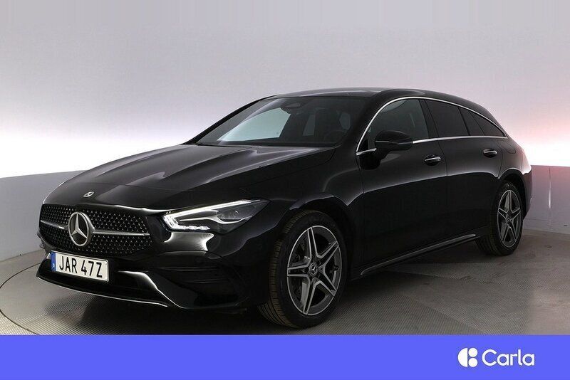 Svart Begagnad 2023 Mercedes CLA250e Shooting Brake AMG Kombi | 411 900 kr (Marknadspris) - Bild 1/2