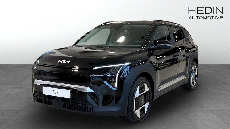 Svart Ny 2025 Kia EV3 Plus SUV | 498 895 kr (Marknadspris) - Bild 1/4