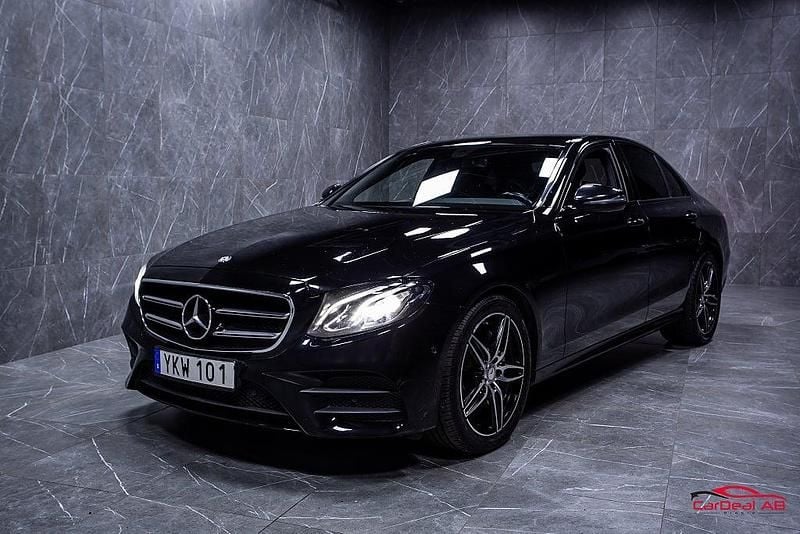 Begagnad Mercedes E220 AMG 194 HK (142 kW) 2017 Svart Sedan