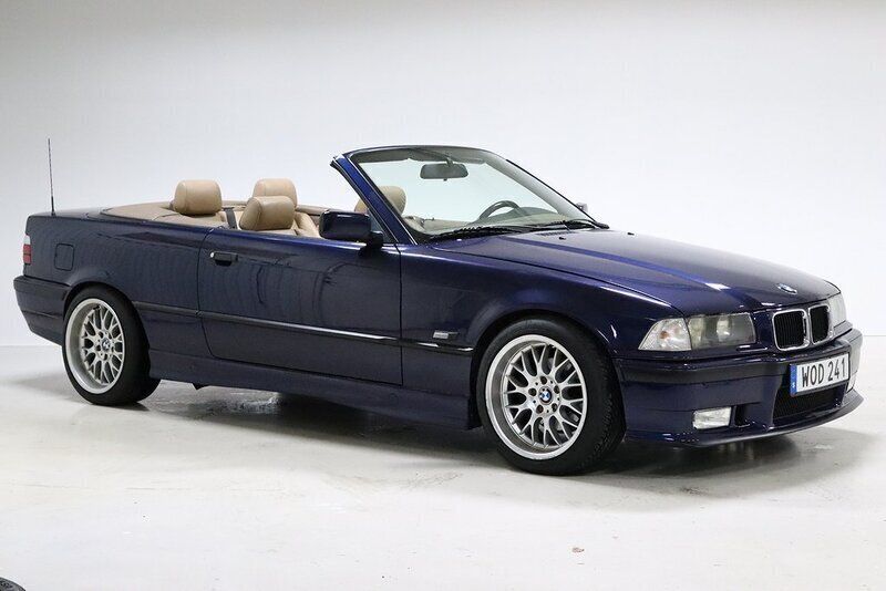Blå Begagnad 1995 BMW 320 Cabriolet Cab | 154 900 kr - Bild 1/4