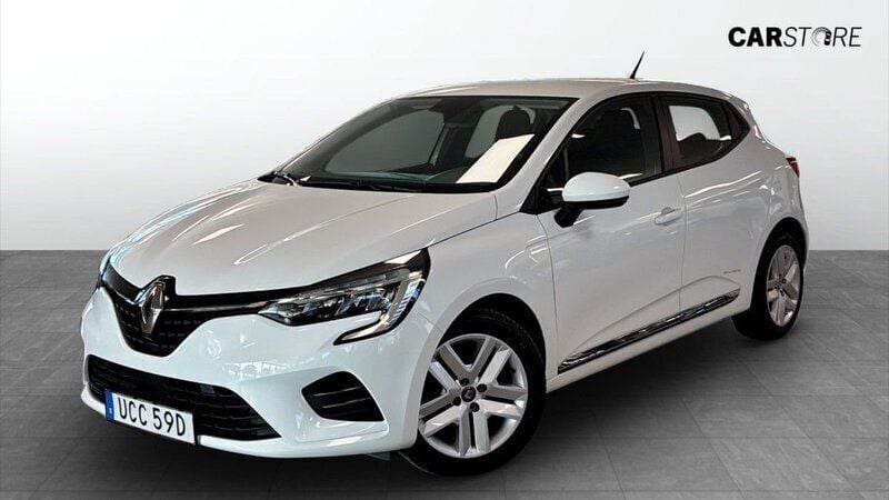 Vit (white) Begagnad 2021 Renault Clio V Zen Halvkombi | 139 900 kr (Marknadspris) - Bild 1/4