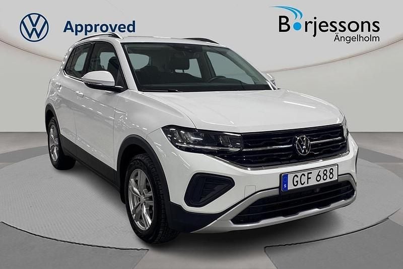 Vit Begagnad 2024 VW T-Cross Life SUV | 224 000 kr (Bra pris) - Bild 1/4