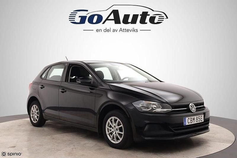 Svart Begagnad 2019 VW Polo Halvkombi | 139 500 kr (Marknadspris) - Bild 1/4