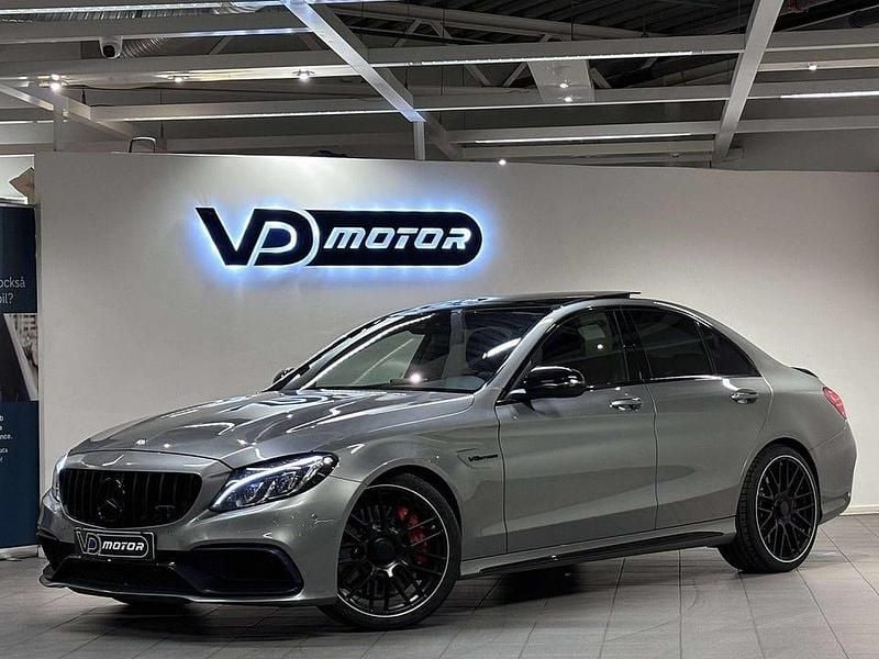 Begagnad Mercedes C63S AMG AMG 510 HK (375 kW) 2015 Silver Sedan