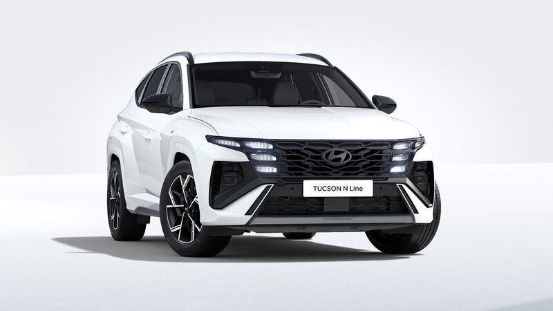 Atlas white Ny 2025 Hyundai Tucson N Line SUV | 504 800 kr - Bild 1/3