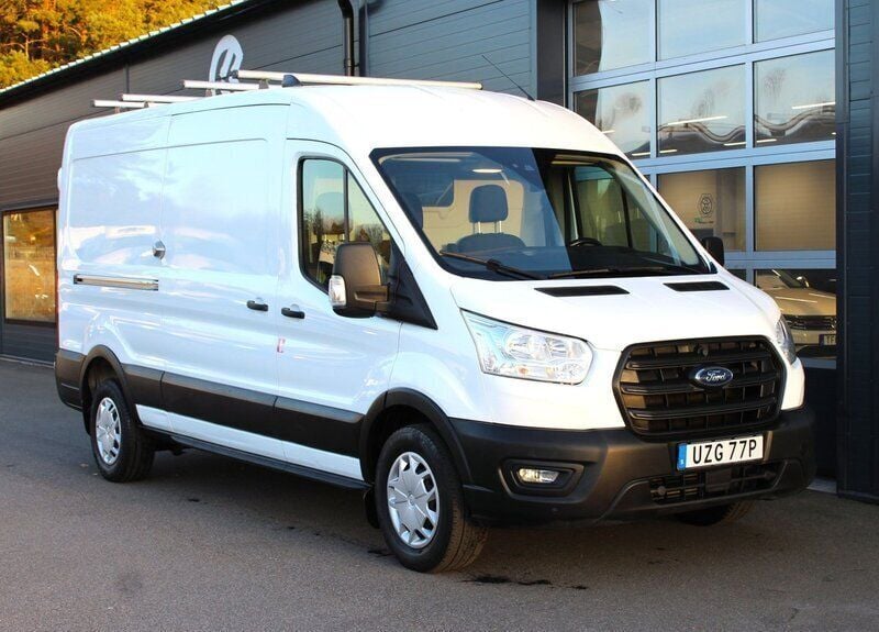 Vit Begagnad 2022 Ford Transit S Van | 289 900 kr (Superpris) - Bild 1/4