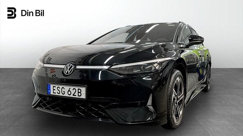 Svart Begagnad 2024 VW ID.7 GTX Kombi | 589 900 kr (Marknadspris) - Bild 1/4