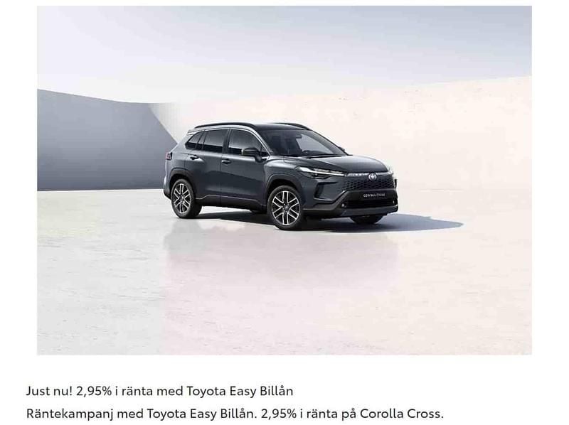Svart Ny 2025 Toyota Corolla Cross SUV | 361 900 kr (Bra pris) - Bild 1/1