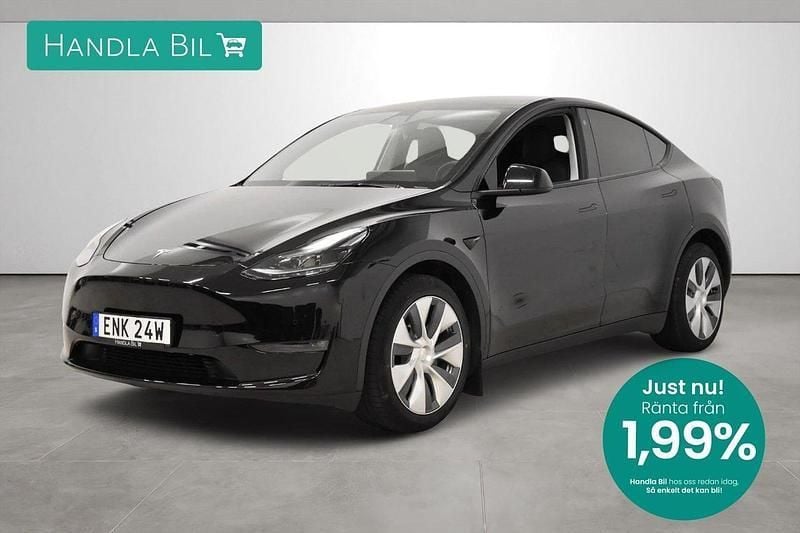 Svart Begagnad 2022 Tesla Model Y Long Range SUV | 399 900 kr (Superpris) - Bild 1/3