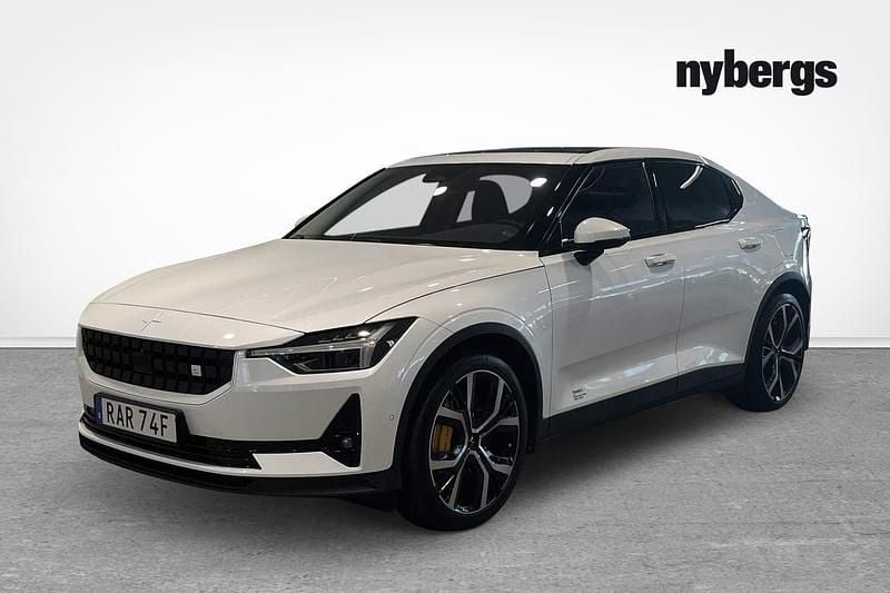 Vit Begagnad 2023 Polestar 2 Performance Sedan | 424 990 kr (Bra pris) - Bild 1/4