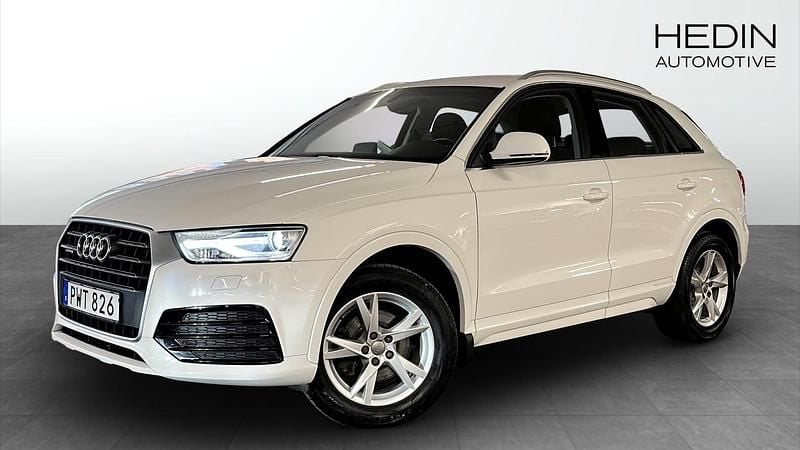 Vit (white) Begagnad 2017 Audi Q3 Proline SUV | 189 900 kr (Marknadspris) - Bild 1/4