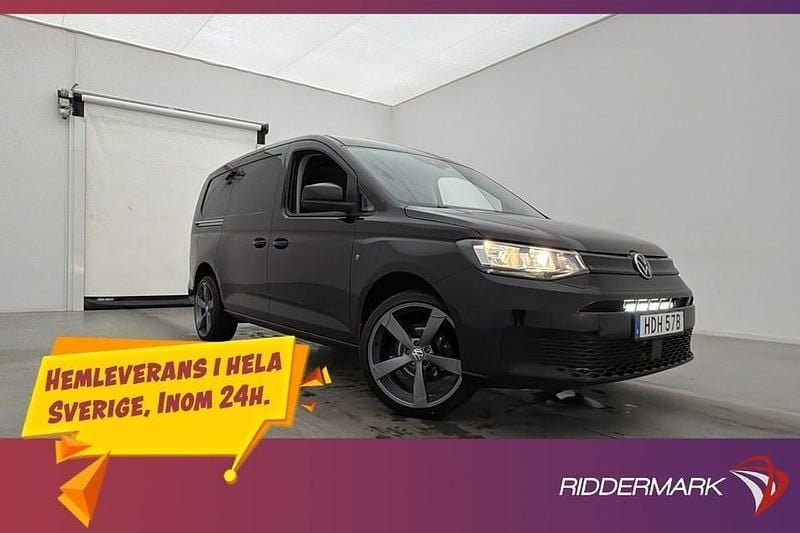 Svart Begagnad 2024 VW Caddy Maxi Minibuss | 299 800 kr (Marknadspris) - Bild 1/3