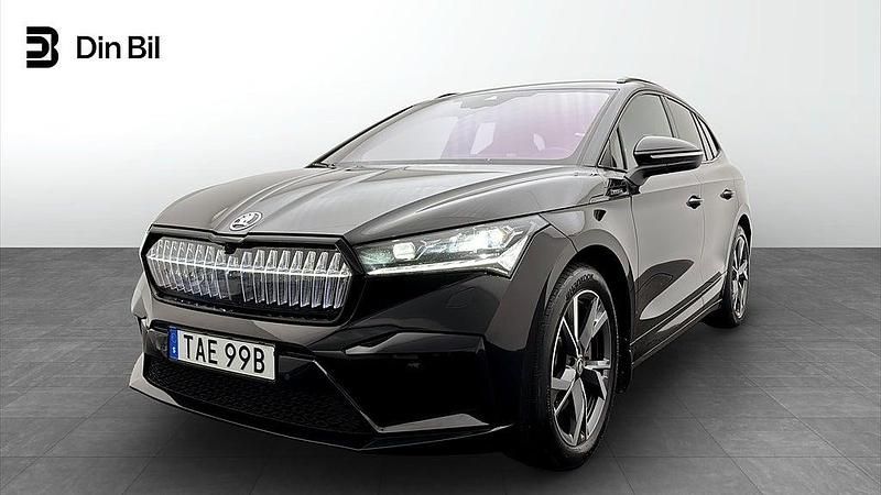 Svart Begagnad 2023 Skoda Enyaq iV SportLine SUV | 439 900 kr (Marknadspris) - Bild 1/4