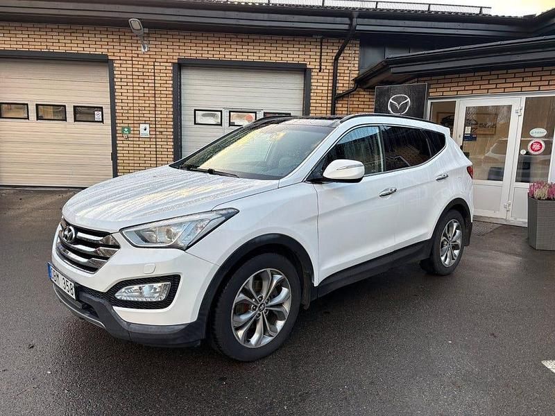Vit Begagnad 2013 Hyundai Santa Fe Premium SUV | 134 500 kr (Marknadspris) - Bild 1/4