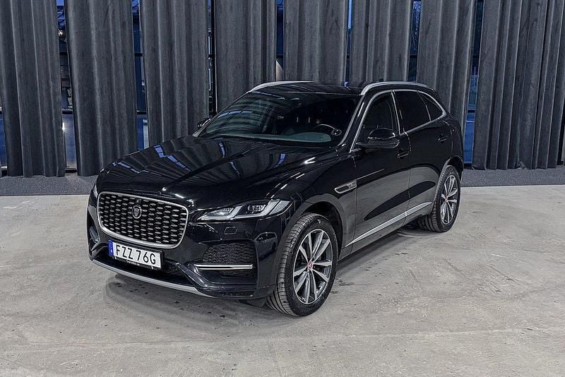 Svart Begagnad 2021 Jaguar F-Pace SUV | 439 900 kr - Bild 1/4