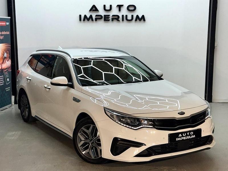 Vit Begagnad 2019 Kia Optima Hybrid Advance Sedan | 199 900 kr (Bra pris) - Bild 1/4