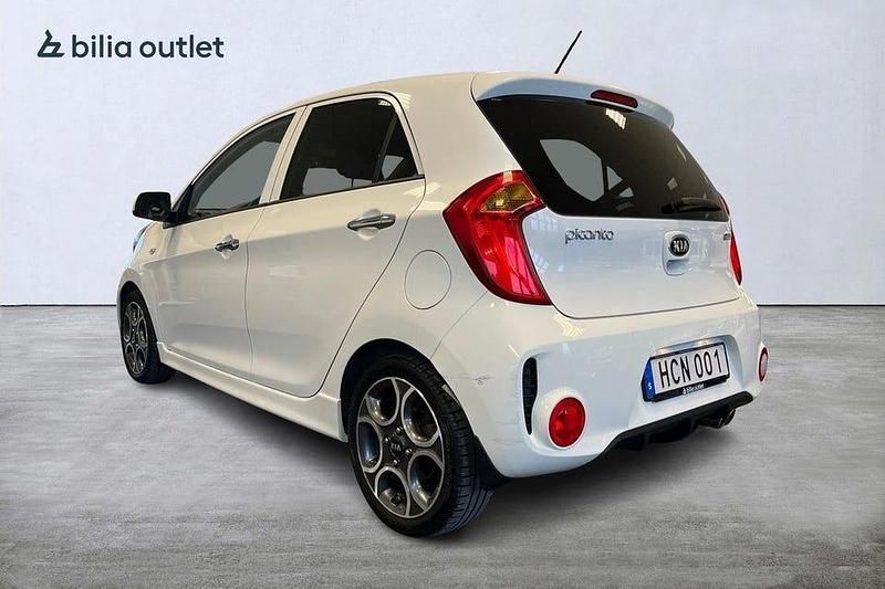 Begagnad Kia Picanto 67 HK (49 kW) 2015 Vit Halvkombi
