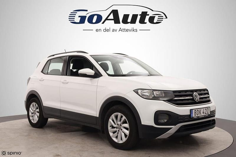 Vit Begagnad 2021 VW T-Cross SUV | 159 500 kr (Marknadspris) - Bild 1/4