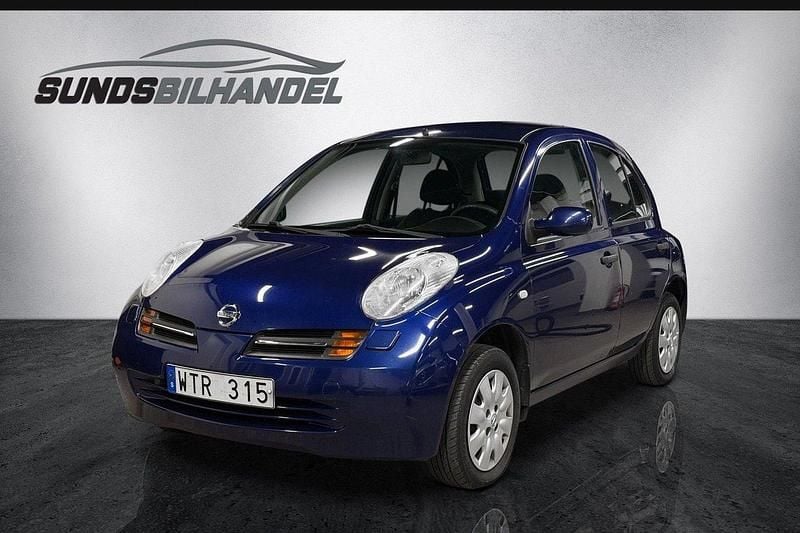 Mörkblå Begagnad 2005 Nissan Micra Halvkombi | 23 800 kr (Marknadspris) - Bild 1/4
