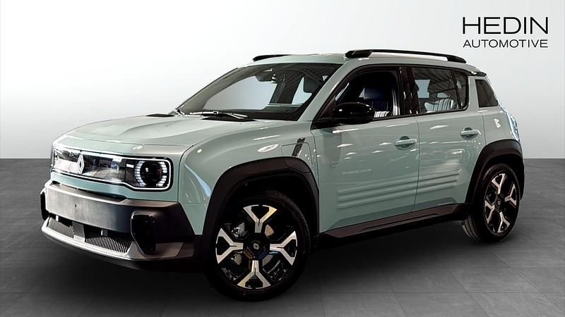 Blå (green) Ny 2025 Renault 4 E-Tech Techno SUV | 434 900 kr - Bild 1/4