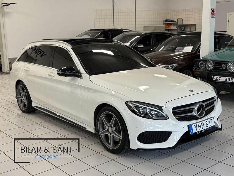 Vit Begagnad 2016 Mercedes C250 Kombi | 239 900 kr (Lite dyr) - Bild 1/4