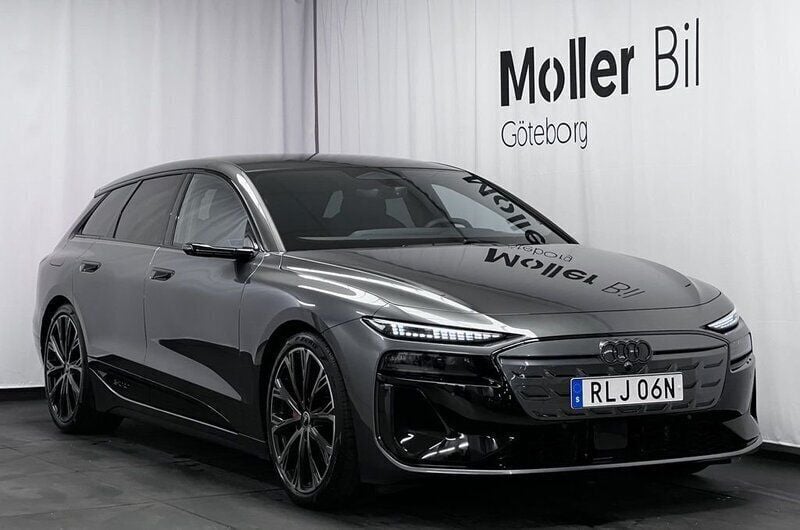 Daytonagrå pärleffekt Begagnad 2025 Audi A6 e-tron Performance Kombi | 834 900 kr (Marknadspris) - Bild 1/3