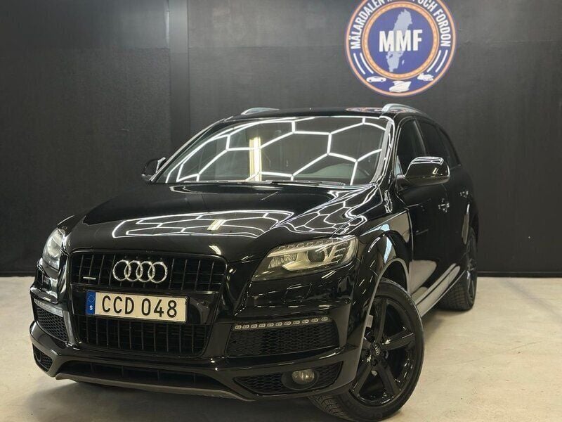 Svart Begagnad 2015 Audi Q7 S-Line SUV | 199 800 kr (Lite dyr) - Bild 1/4