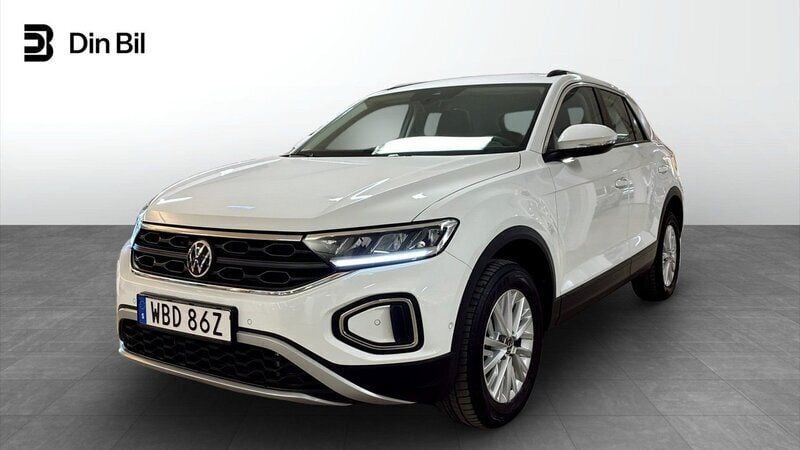 Vit Begagnad 2023 VW T-Roc SUV | 299 900 kr (Marknadspris) - Bild 1/4